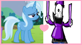 Size: 269x148 | Tagged: safe, artist:sweetheart1012, derpibooru import, trixie, boyfriend and girlfriend, couple, crossover, crossover shipping, female, heart, image, lego, magnifo, male, mixels, png, shipping, straight, trixfo