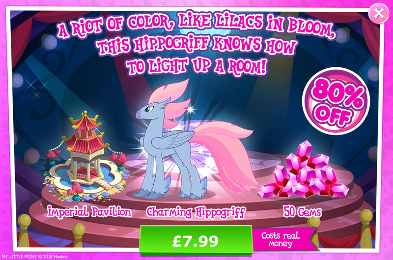 Size: 1961x1297 | Tagged: safe, derpibooru import, official, stratus skyranger, classical hippogriff, hippogriff, advertisement, costs real money, english, feathered fetlocks, female, folded wings, gameloft, gem, image, jpeg, male, mobile game, my little pony: magic princess, numbers, sale, solo, solo focus, text, wings