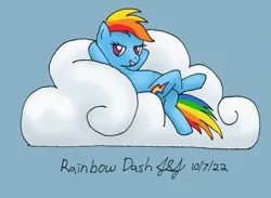 Size: 1231x902 | Tagged: safe, artist:jobeevrai, derpibooru import, rainbow dash, pegasus, cloud, image, png