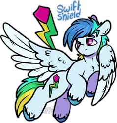 Size: 1706x1794 | Tagged: safe, artist:sexygoatgod, derpibooru import, oc, unofficial characters only, pegasus, pony, adoptable, image, male, parent:rainbow dash, parent:shining armor, parents:shiningdash, png, simple background, solo, transparent background