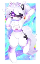 Size: 1332x2148 | Tagged: safe, artist:arwencuack, derpibooru import, oc, anthro, pony, robot, robot pony, unicorn, advertisement, commission, commission info, heart, heart eyes, image, png, solo, wingding eyes