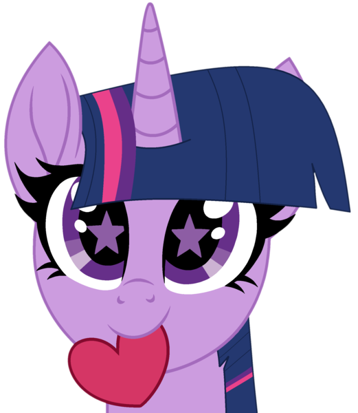 Size: 1860x2140 | Tagged: safe, artist:starshade, artist:twilyisbestpone, derpibooru import, twilight sparkle, pony, unicorn, adorkable, base used, cute, dork, female, heart, hnnng, image, looking at you, mare, mouth hold, png, simple background, solo, starry eyes, transparent background, twiabetes, unicorn twilight, wingding eyes