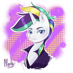 Size: 2048x2048 | Tagged: safe, artist:merisa, derpibooru import, rarity, pony, unicorn, alternate hairstyle, fanart, image, png, punk, raripunk, solo