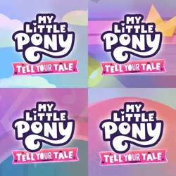 Size: 1920x1920 | Tagged: safe, derpibooru import, edit, edited screencap, editor:itsmgh1203, screencap, g5, my little pony: tell your tale, spoiler:g5, spoiler:my little pony: tell your tale, spoiler:tyts01e53, spoiler:tyts01e54, spoiler:tyts01e55, spoiler:tyts01e56, as the misty clears, bridlewoodstock (tell your tale), diva and conquer, i've seen fire and i've seen rain (bows), image, jpeg, mane melody (location), my little pony logo, no pony