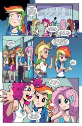 Size: 1950x2996 | Tagged: safe, artist:pencils, derpibooru import, edit, human, comic:equestria girls: canterlot: march radness (edited skin), equestria girls, image, png