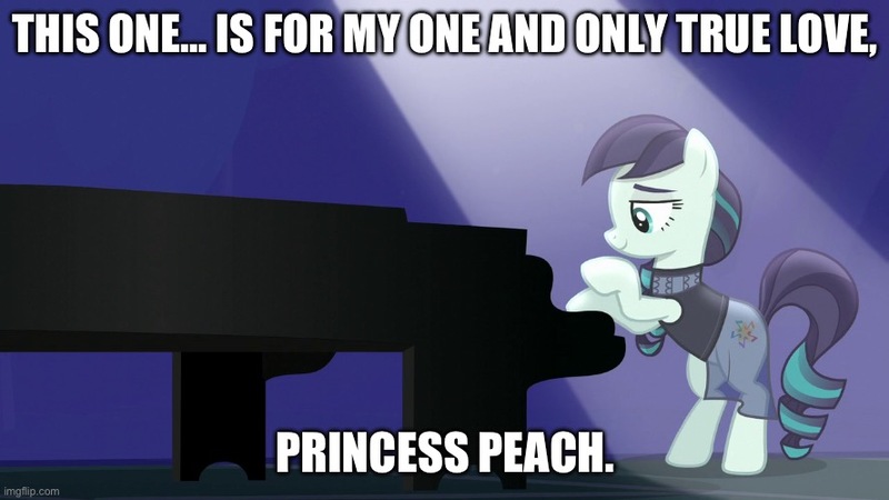 Size: 888x499 | Tagged: safe, derpibooru import, edit, edited screencap, screencap, coloratura, earth pony, pony, the mane attraction, image, jack black, jpeg, musical instrument, peaches (song), piano, super mario bros., the super mario bros. movie