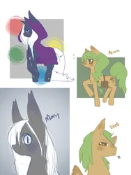 Size: 600x800 | Tagged: safe, artist:ruhiana, derpibooru import, oc, oc:belvia, oc:mimsy, oc:scorn, oc:stell, earth pony, pegasus, pony, female, image, mare, png