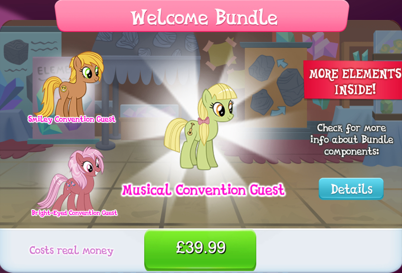 Size: 1268x861 | Tagged: safe, derpibooru import, official, unnamed character, unnamed pony, earth pony, pony, bow, bundle, collection, costs real money, english, female, gameloft, group, hair bow, image, jpeg, mare, mobile game, my little pony: magic princess, numbers, text