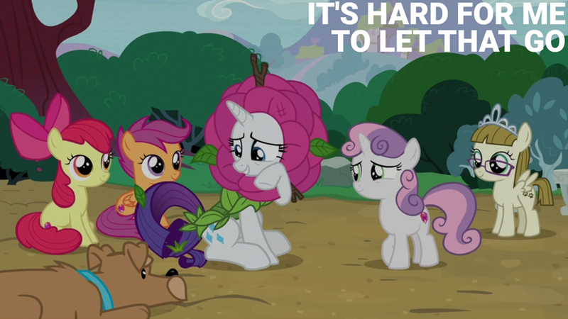 Size: 2000x1125 | Tagged: safe, derpibooru import, edit, edited screencap, editor:quoterific, screencap, apple bloom, rarity, scootaloo, sweetie belle, zippoorwhill, forever filly, cutie mark crusaders, image, png