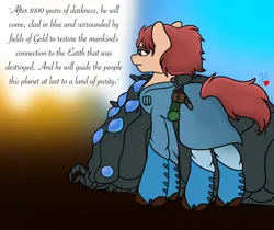 Size: 975x820 | Tagged: safe, artist:holly-heart-mlp, derpibooru import, ponified, earth pony, pony, image, jpeg, nausicaa of the valley of the wind, ohmu, prophecy, studio ghibli, text