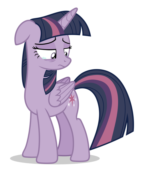 Size: 4000x4800 | Tagged: safe, alternate version, artist:gypsykumquat, derpibooru import, discord, twilight sparkle, alicorn, pony, .svg available, absurd resolution, crying, depressed, discorded twilight, female, floppy ears, high res, image, inkscape, png, sad, show accurate, simple background, solo, sorrow, teary eyes, transparent background, vector
