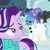 Size: 1080x1080 | Tagged: safe, derpibooru import, starlight glimmer, trixie, pony, unicorn, female, g4, image, jpeg, snow, snowpony, trixie is not amused, unamused, winter