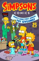 Size: 911x1400 | Tagged: safe, derpibooru import, pony, barely pony related, bart simpson, box, comic cover, doll, image, jpeg, lisa simpson, maggie simpson, mr. burns, pacifier, plushie, ribbon, teddy bear, teenage mutant ninja turtles, the simpsons, toy, waylon smithers, wrapping paper