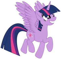 Size: 1635x1580 | Tagged: safe, artist:starshade, artist:twilyisbestpone, derpibooru import, twilight sparkle, twilight sparkle (alicorn), alicorn, pony, adorkable, base used, cute, dork, female, grin, image, mare, png, simple background, smiling, solo, spread wings, transparent background, twiabetes, wings