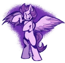 Size: 683x657 | Tagged: safe, artist:gammanullzero, derpibooru import, clear skies, pegasus, pony, februpony, image, one eye closed, partially transparent background, png, solo, spread wings, wings, wink