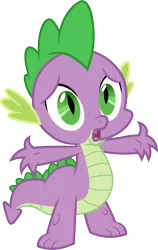 Size: 3000x4732 | Tagged: safe, artist:cloudy glow, derpibooru import, spike, dragon, magic duel, .svg available, high res, image, png, simple background, solo, transparent background, vector
