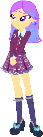 Size: 171x547 | Tagged: safe, artist:rainbowstarcolour262, derpibooru import, oc, oc:white sage, unofficial characters only, equestria girls, clothes, crystal prep academy uniform, ear piercing, earring, female, image, jewelry, lidded eyes, piercing, plaid skirt, pleated skirt, png, purple eyes, school uniform, shirt, shoes, simple background, skirt, socks, solo, transparent background, two toned hair