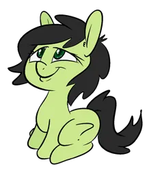 Size: 940x1080 | Tagged: safe, artist:happy harvey, derpibooru import, oc, oc:anonfilly, unofficial characters only, earth pony, pony, cute, ear fluff, female, filly, image, png, simple background, sitting, transparent background