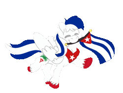 Size: 1055x800 | Tagged: safe, artist:euspuche, derpibooru import, oc, oc:cubano, ponified, unofficial characters only, pegasus, pony, animated, commission, cuba, cute, dancing, flag, gif, image, male, nation ponies, simple background, solo, stallion, tail, transparent background, two toned mane, two toned tail, unshorn fetlocks, walking, ych result