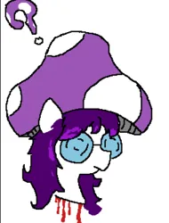 Size: 265x348 | Tagged: semi-grimdark, oc, oc:jellycap, pony, blood, female, image, mare, png, solo