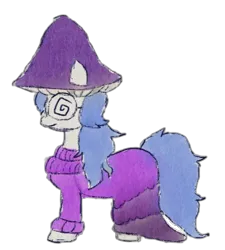 Size: 431x479 | Tagged: safe, artist:buttercupsaiyan, oc, oc:jellycap, pony, female, glasses, image, mare, mushroom, png