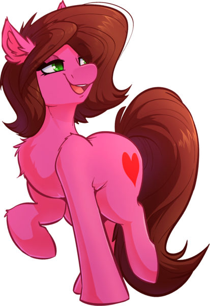 Size: 2122x3081 | Tagged: safe, alternate version, artist:witchtaunter, derpibooru import, oc, oc:rose bloom, earth pony, pony, chest fluff, commission, ear fluff, house, image, lidded eyes, outdoors, path, png, raised hoof, simple background, smiling, solo, sunset, transparent background