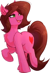 Size: 2122x3081 | Tagged: safe, alternate version, artist:witchtaunter, derpibooru import, oc, oc:rose bloom, earth pony, pony, chest fluff, commission, ear fluff, house, image, lidded eyes, outdoors, path, png, raised hoof, simple background, smiling, solo, sunset, transparent background