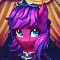 Size: 2000x2000 | Tagged: safe, artist:adagiostring, derpibooru import, oc, unofficial characters only, bat pony, bat pony oc, bat wings, blue eyes, bust, commission, cute, headshot commission, image, night, png, portrait, solo, wings