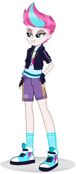 Size: 600x1364 | Tagged: safe, artist:kylexisliner, derpibooru import, zipp storm, human, equestria girls, g5, clothes, converse, equestria girls-ified, eyeshadow, female, g5 to equestria girls, generation leap, image, jacket, makeup, png, shirt, shoes, shorts, simple background, sneakers, socks, solo, transparent background