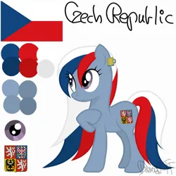 Size: 750x750 | Tagged: safe, artist:diament-tf, derpibooru import, oc, ponified, pony, base used, czech republic, image, jpeg, nation ponies, solo