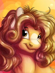 Size: 3000x4000 | Tagged: safe, artist:lupiarts, derpibooru import, oc, unofficial characters only, bust, curly mane, cute, digital art, drawing, female, image, jpeg, looking at you, portrait, smiling, solo, solo female