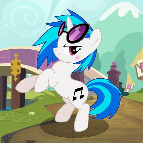 Size: 1080x1080 | Tagged: safe, derpibooru import, vinyl scratch, pony, unicorn, blushing, female, image, jpeg, solo