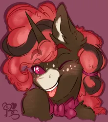 Size: 3100x3500 | Tagged: safe, artist:bananasplitedy, derpibooru import, oc, oc:lava swirl, unofficial characters only, pony, unicorn, bust, ear fluff, horn, image, male, png, portrait, rough sketch, simple background, sketch, solo, stallion, unicorn oc