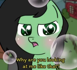 Size: 346x317 | Tagged: safe, artist:n', derpibooru import, oc, oc:anonfilly, unofficial characters only, pony, english subtitles, female, filly, foal, image, png, solo, text