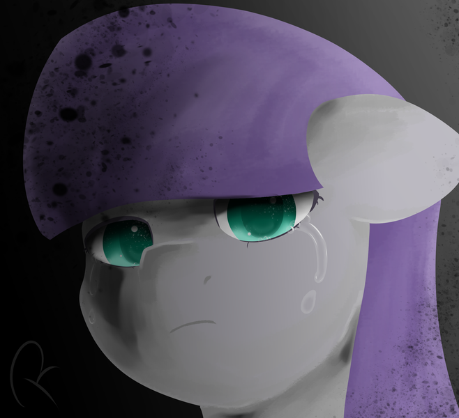 Size: 2280x2080 | Tagged: safe, artist:reinbou, derpibooru import, maud pie, pony, crying, image, looking at you, png, simple background, solo