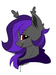 Size: 1414x1875 | Tagged: artist needed, safe, derpibooru import, oc, oc:night breeze, bat pony, pony, bat pony oc, bat wings, best pone, blushing, clothes, cute, female, hoodie, image, jpeg, looking at you, mare, ocbetes, pone, simple background, white background, wings