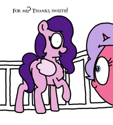 Size: 3023x3351 | Tagged: safe, artist:professorventurer, derpibooru import, pipp petals, oc, oc:velvet petals, pegasus, pony, series:ask pippamena, g5, butt, female, image, mare, mother and child, pippamena, plot, png, primrose petals