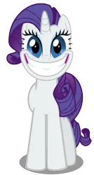 Size: 1868x3475 | Tagged: safe, artist:ryan1942, derpibooru import, edit, editor:oathcharm, vector edit, rarity, pony, unicorn, smile hd, big grin, big smile, faic, female, grin, high res, image, looking at you, mare, png, simple background, smiling, smiling at you, solo, transparent background, vector