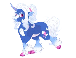 Size: 3500x2700 | Tagged: safe, artist:gigason, derpibooru import, oc, oc:sparkling mist, unofficial characters only, pony, unicorn, cloven hooves, curved horn, female, horn, image, mare, obtrusive watermark, png, simple background, solo, transparent background, unshorn fetlocks, watermark