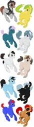 Size: 520x1920 | Tagged: safe, artist:asknursenimble, derpibooru import, oc, unofficial characters only, earth pony, pegasus, pony, unicorn, commission, image, jpeg, male, simple background, stallion, white background, your character here