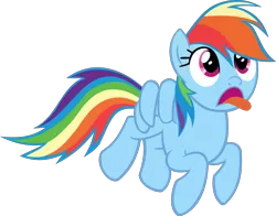 Size: 2775x2179 | Tagged: safe, artist:rosasaav, derpibooru import, rainbow dash, pegasus, pony, female, flying, full body, image, mare, png, simple background, solo, tongue out, transparent background, vector