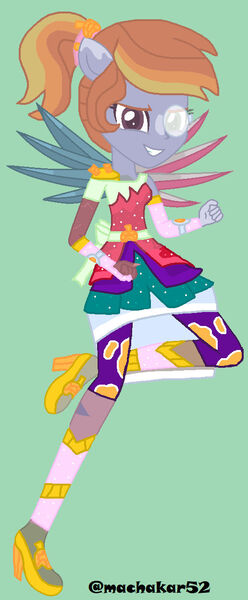 Size: 516x1248 | Tagged: safe, artist:machakar52, derpibooru import, oc, equestria girls, crystal guardian, image, jpeg, solo