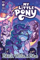 Size: 2063x3131 | Tagged: safe, derpibooru import, idw, official, izzy moonbow, violette rainbow, g5, spoiler:comic, spoiler:g5comic, comic cover, high res, image, jpeg, misty brightdawn, my little pony logo, official comic, skye