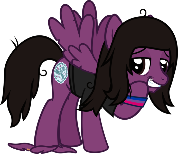 Size: 1256x1088 | Tagged: safe, artist:lightningbolt, derpibooru import, ponified, pegasus, pony, the mean 6, .svg available, bags under eyes, clone, clothes, derpibooru exclusive, evil clone, feather, grin, image, lidded eyes, lip piercing, looking at you, male, messy mane, messy tail, pierce the veil, piercing, png, raised hoof, shirt, show accurate, simple background, smiling, solo, spread wings, stallion, standing, t-shirt, tail, tattered, tattered wings, transparent background, vector, vic fuentes, wings, wristband