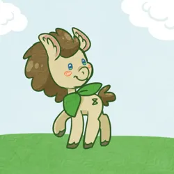 Size: 600x600 | Tagged: safe, artist:toadstool-prancer, derpibooru import, doctor whooves, time turner, oc, oc:tantamount, chibi, disguise, disguised changeling, image, png, solo, tantamount time turner