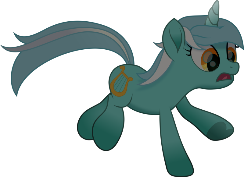 Size: 7005x5086 | Tagged: safe, artist:lincolnbrewsterfan, derpibooru import, lyra heartstrings, pony, unicorn, my little pony: the movie, .svg available, amber eyes, art challenge, dark, female, golden eyes, harp, hoof heart, image, inkscape, looking forward, mare, movie accurate, musical instrument, open mouth, png, quick draw, running, running away, shading, simple background, tail, transparent background, underhoof, vector, windswept tail, yelling, yellow eyes