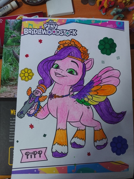 Size: 3000x4000 | Tagged: safe, derpibooru import, pipp petals, pegasus, g5, my little pony: a new generation, my little pony: make your mark, bridlewoodstock (make your mark), coloring, coloring book, coloring page, image, jpeg, microphone, my little pony: make your mark chapter 4, solo, traditional art