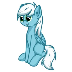 Size: 1280x1280 | Tagged: safe, artist:ask-fleetfoot, derpibooru import, fleetfoot, pony, alternate hairstyle, image, png, simple background, solo, white background