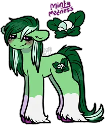 Size: 1484x1777 | Tagged: safe, artist:sexygoatgod, derpibooru import, oc, oc:mint madness, unofficial characters only, earth pony, pony, adoptable, female, image, parent:lyra heartstrings, parent:tree hugger, parents:hearthugger, png, simple background, solo, transparent background