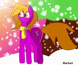 Size: 3000x2500 | Tagged: safe, artist:blacksun nuller, derpibooru import, oc, earth pony, clothes, image, jpeg, male, scarf, shared clothing, shared scarf, snow, sunrise